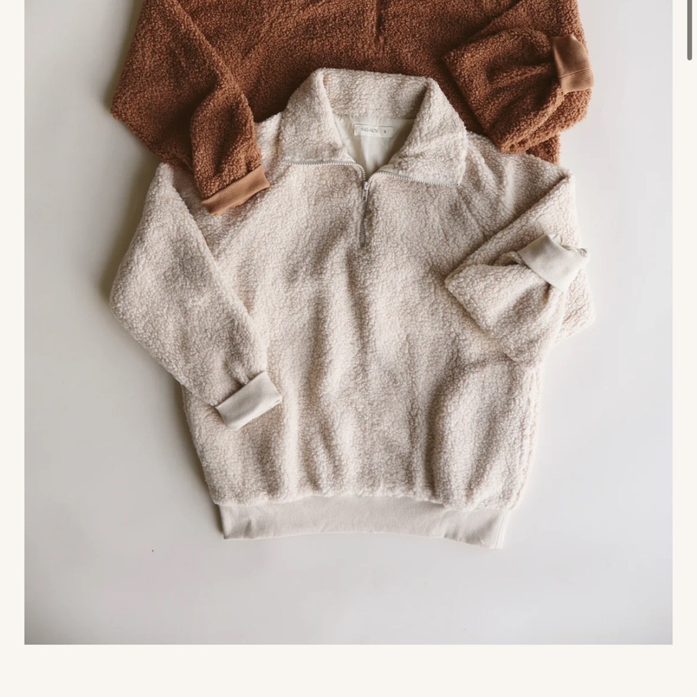 Axel & Rose teddy Sherpa jacket cream XS